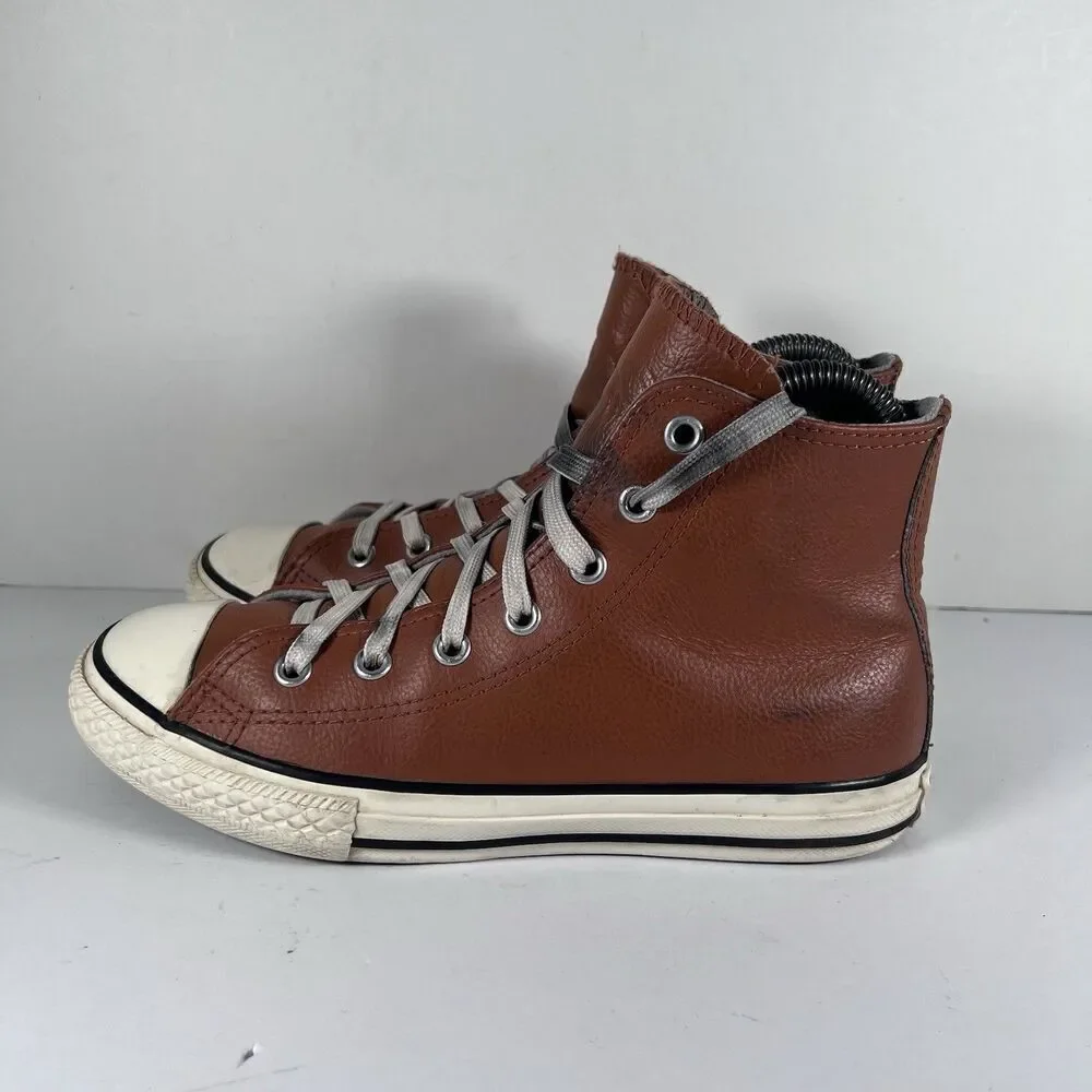 Converse Chuck Taylor All Star Wool Lined Leather Embroidered Shoes Youth Size 3